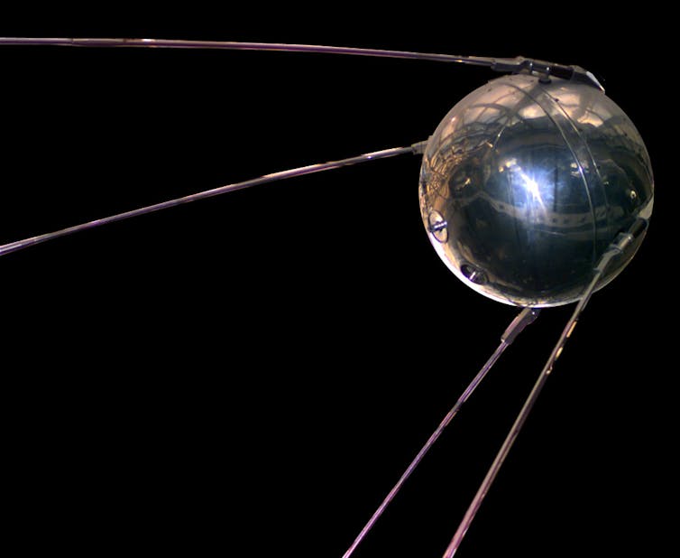 A replica of the Sputnik