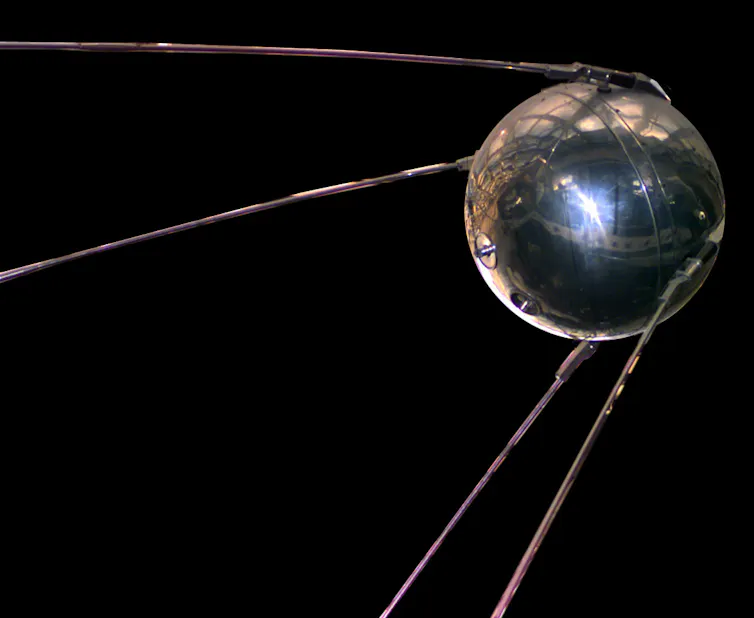 A replica of the Sputnik