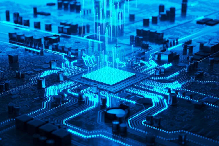 Illustration of a semiconductor