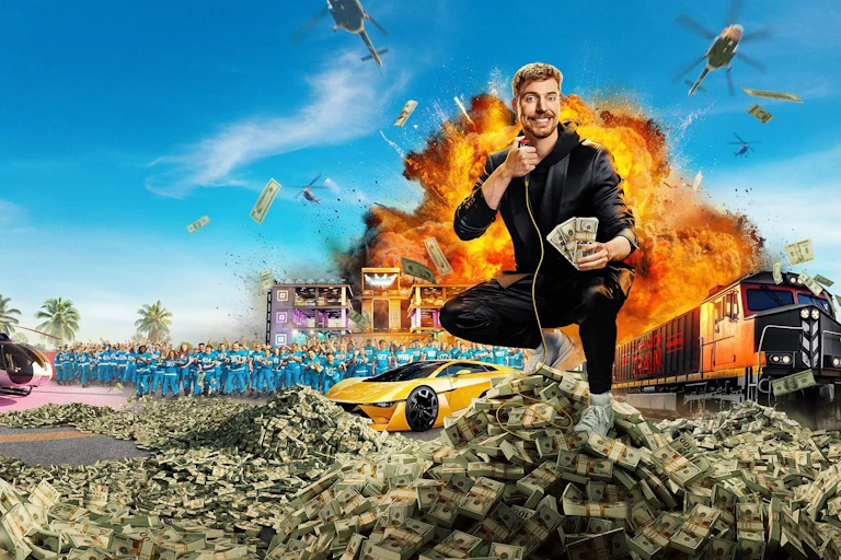 Visuel officiel des Beast Games de MrBeast