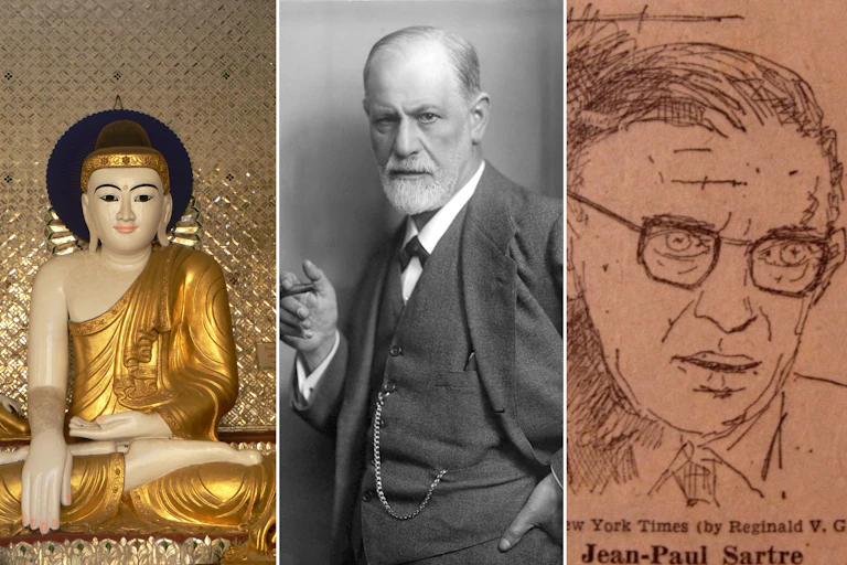 The Buddha, Sigmund Freud, Sartre and Karl Marx.