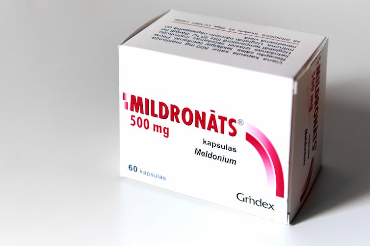 A box of meldonium pills.