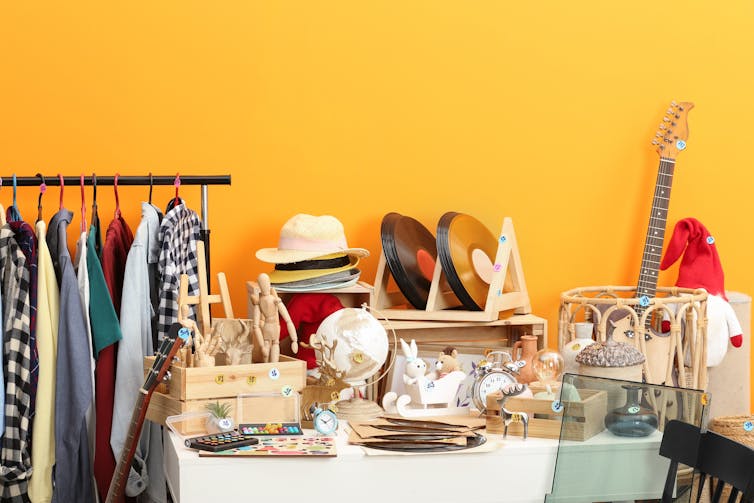 selection of secondhand goods for sale