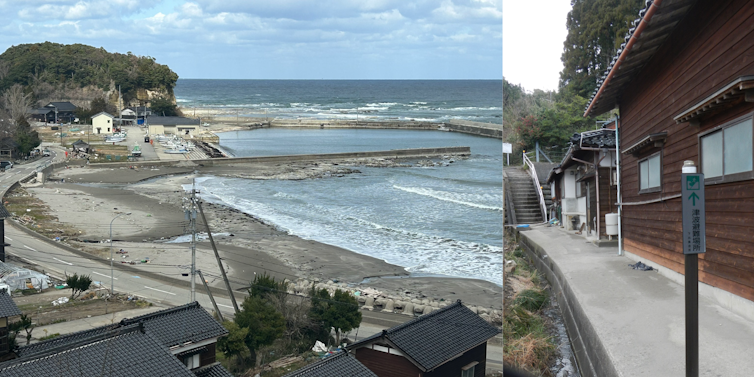 Photos of harbour and stairs
