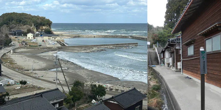 Photos of harbour and stairs