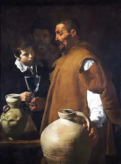 Un aguador de Sevilla pintado por Diego Velázquez hacia 1620.