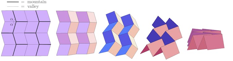 Origami: mathematics in creasing