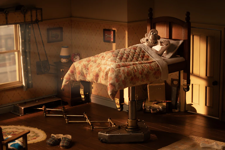 Wallace in bed