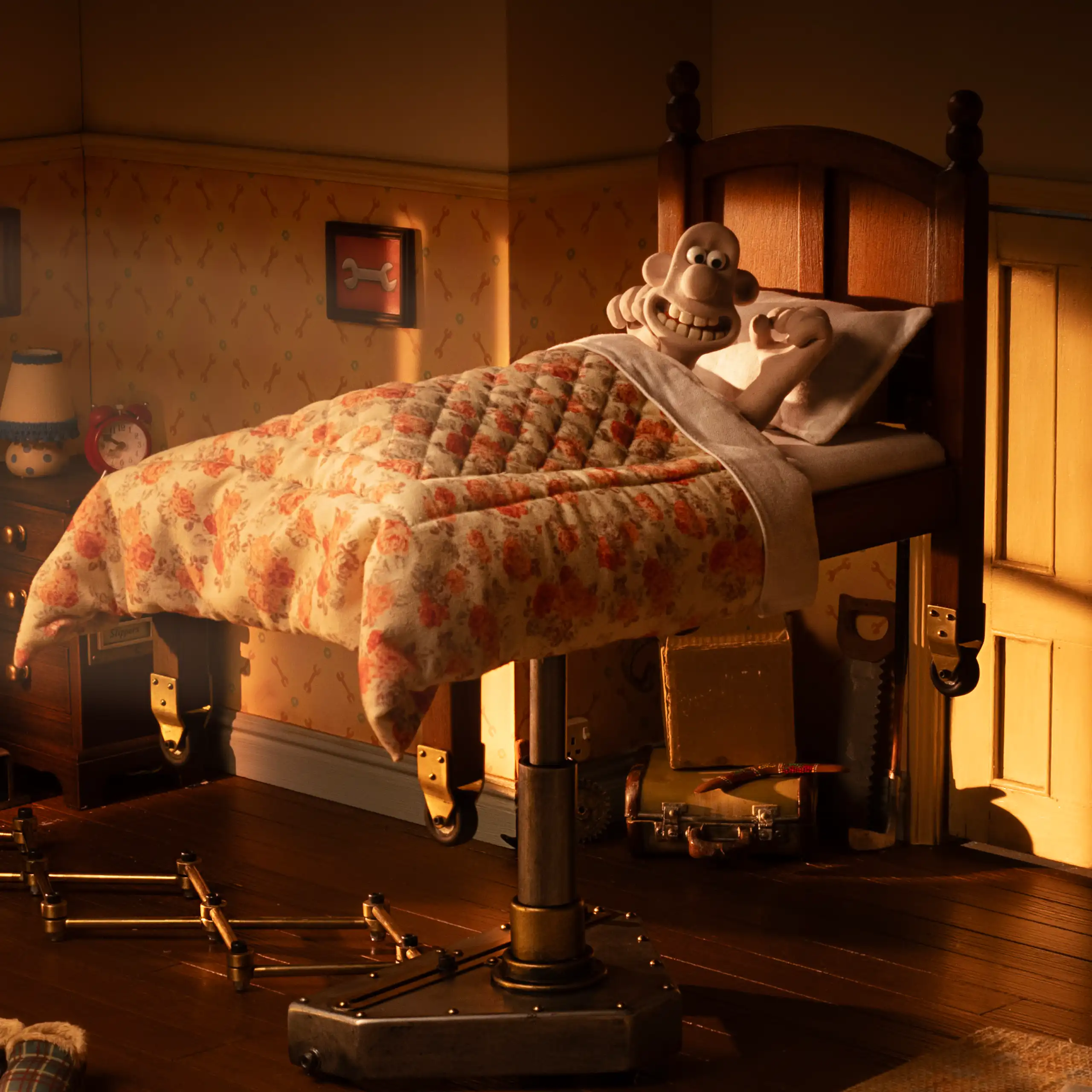 Wallace in bed