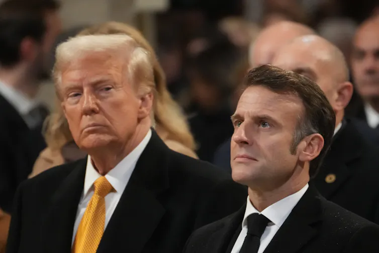 Donald Trump and Emmanuel Macron