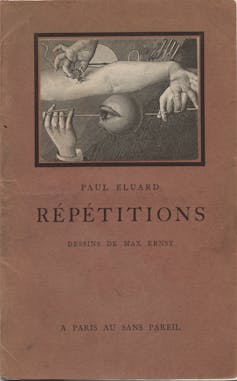 Portada de un libro que incluye un collage de Max Ernst.