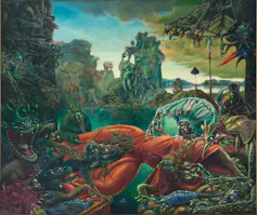 Max Ernst, _La tentación de San Antonio_.