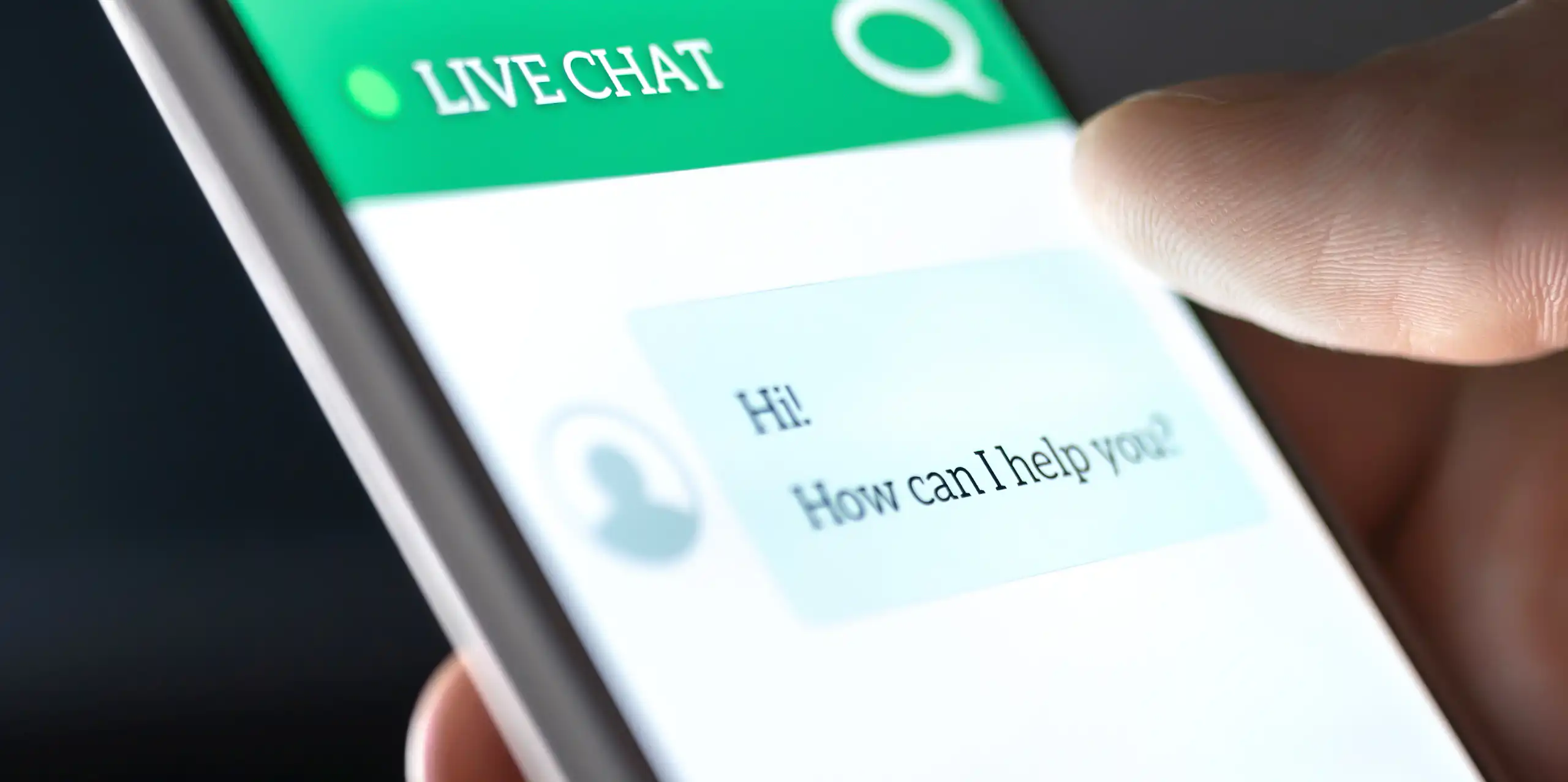 chatbot conversation on a mobile phone screen
