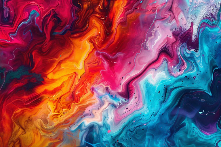 mélanges de couleurs très variées
