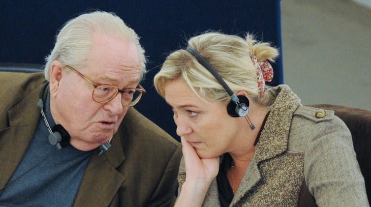 Jean-Marie and Marine Le Pen