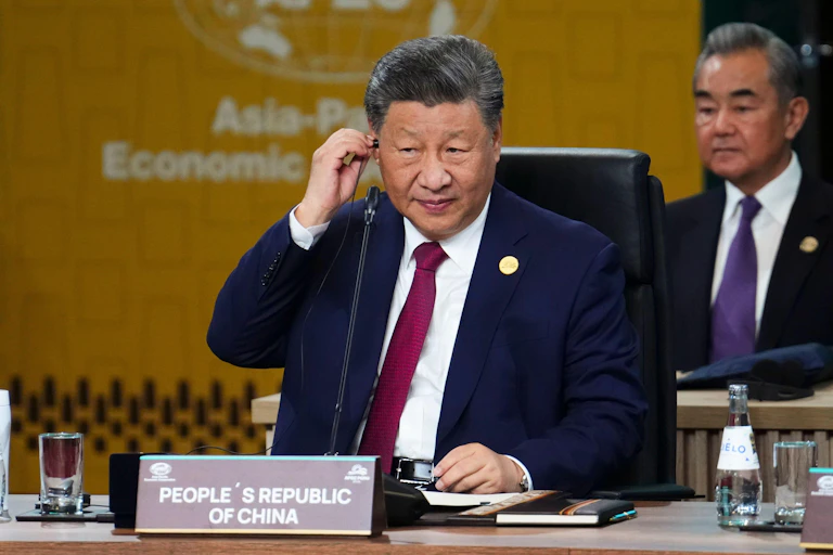 President Xi at an economic conference in Peru in 2024.
