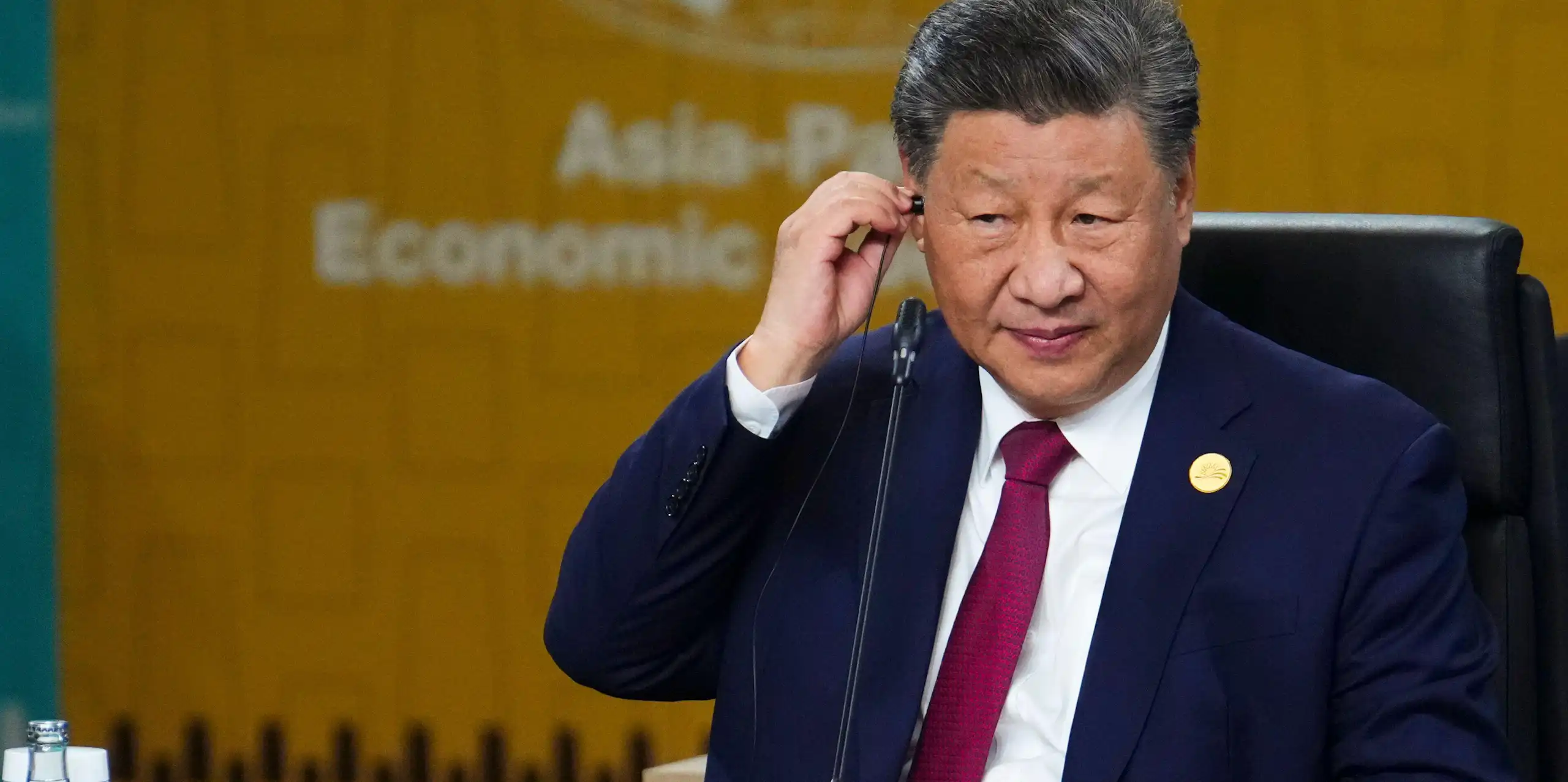 President Xi at an economic conference in Peru in 2024.