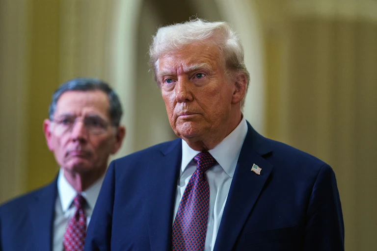 US president-elect Donald Trump at US Capitol in Washington, DC, USA, 08 January 2025.