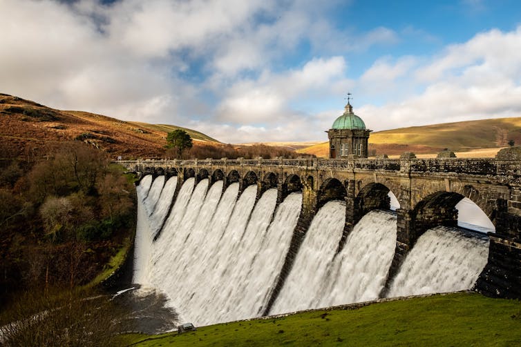 old reservoir dam