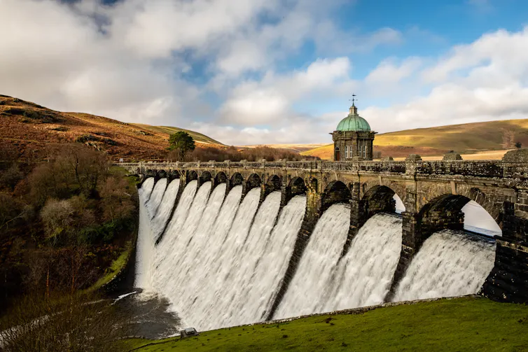 old reservoir dam