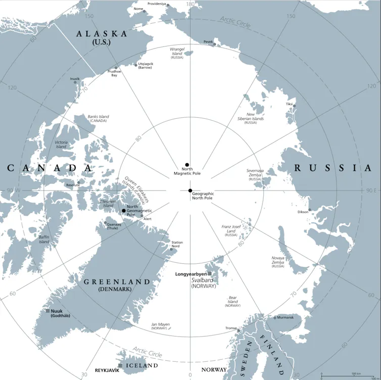 Carte de l’Arctique