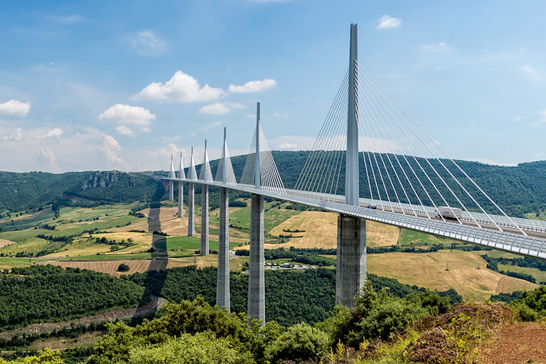 view of Millau Viaduct