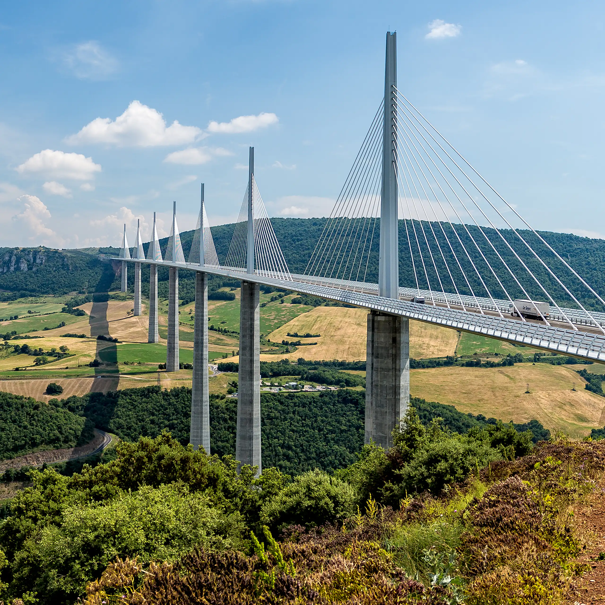 view of Millau Viaduct