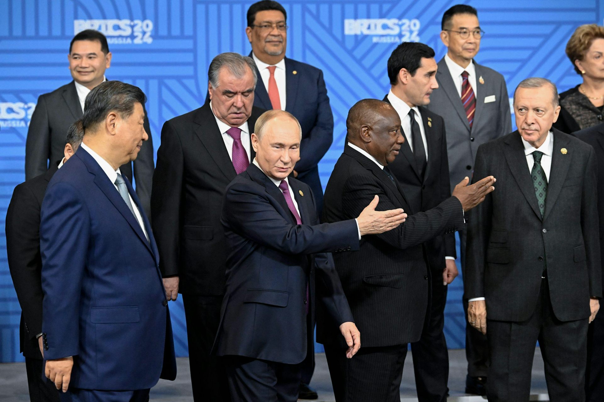 presidents putin, xi and other brics leaders at the 2024 summit in russia