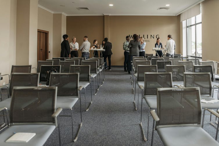 People seen at a networking event.