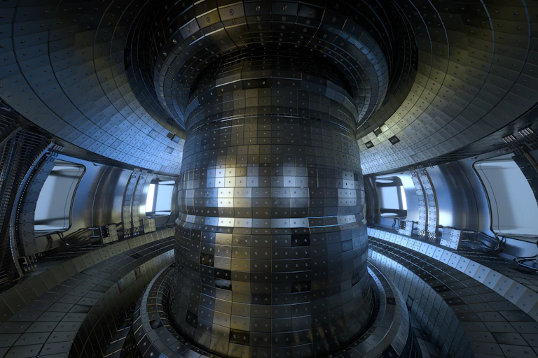 Tokamak interior.