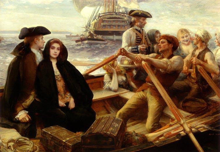 ableau d’Albert Lynch, illustrant le roman de l’Abbé Prévost, « Manon Lescaut »