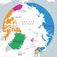 Map of Arctic