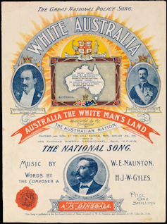 Illustration: White Australia - the great national policy song
