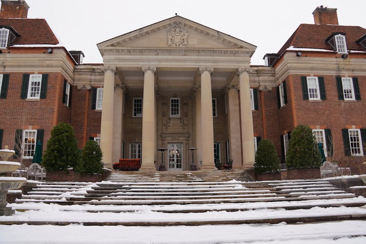 The front of the UK ambassador's residence in Washington DC.