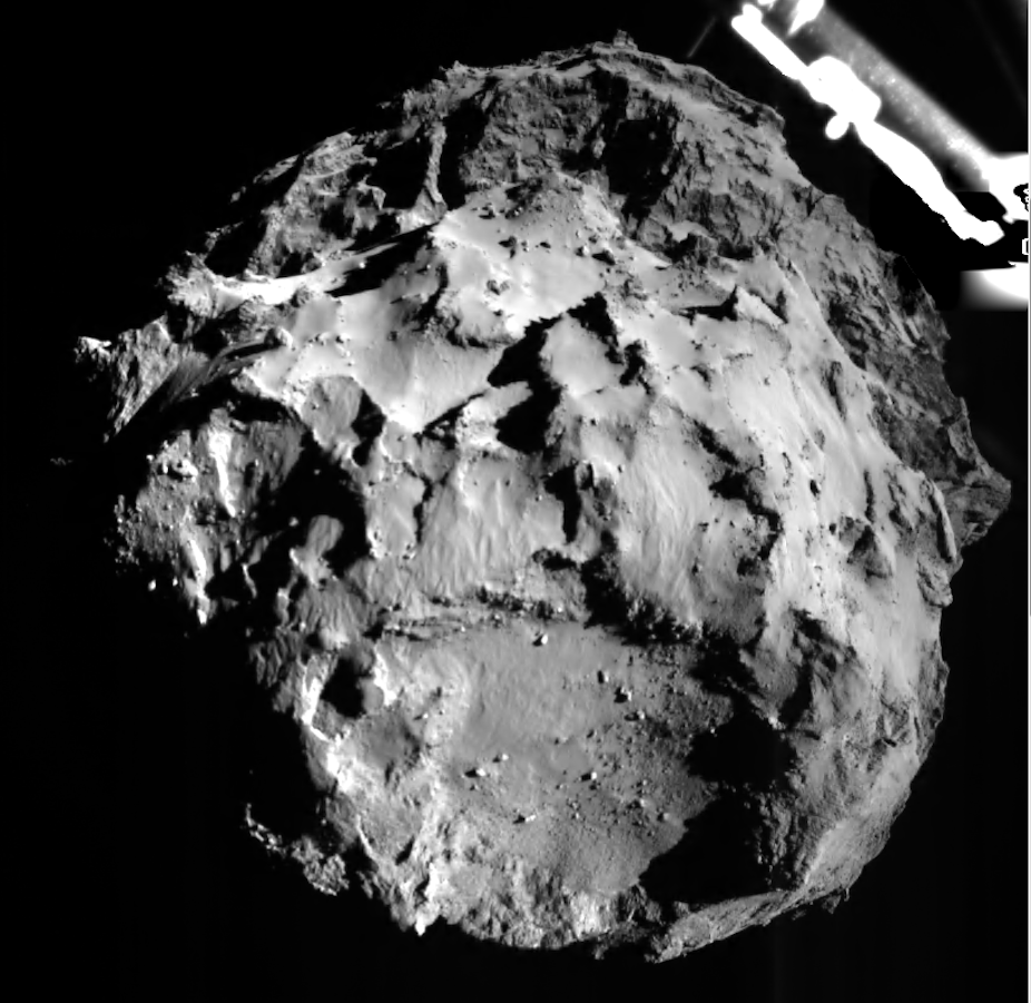rosetta asteroid vs jupiter