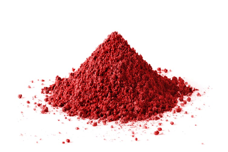 Pile of red powder