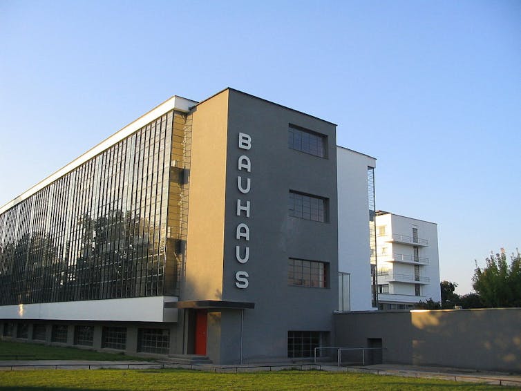 Bauhaus building in Dessau, designed by Walter Gropius.