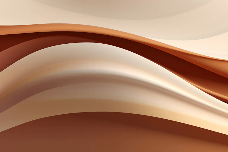 Abstract illustration of smooth beige and tan waves