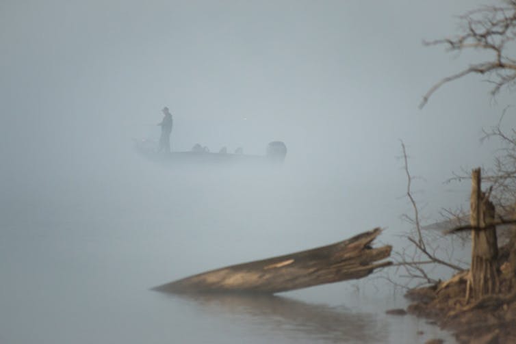 Trump electorate don't seem to be the impediment to weather motion many assume they're 2 A fishing boat leaving a harbour at dusk.