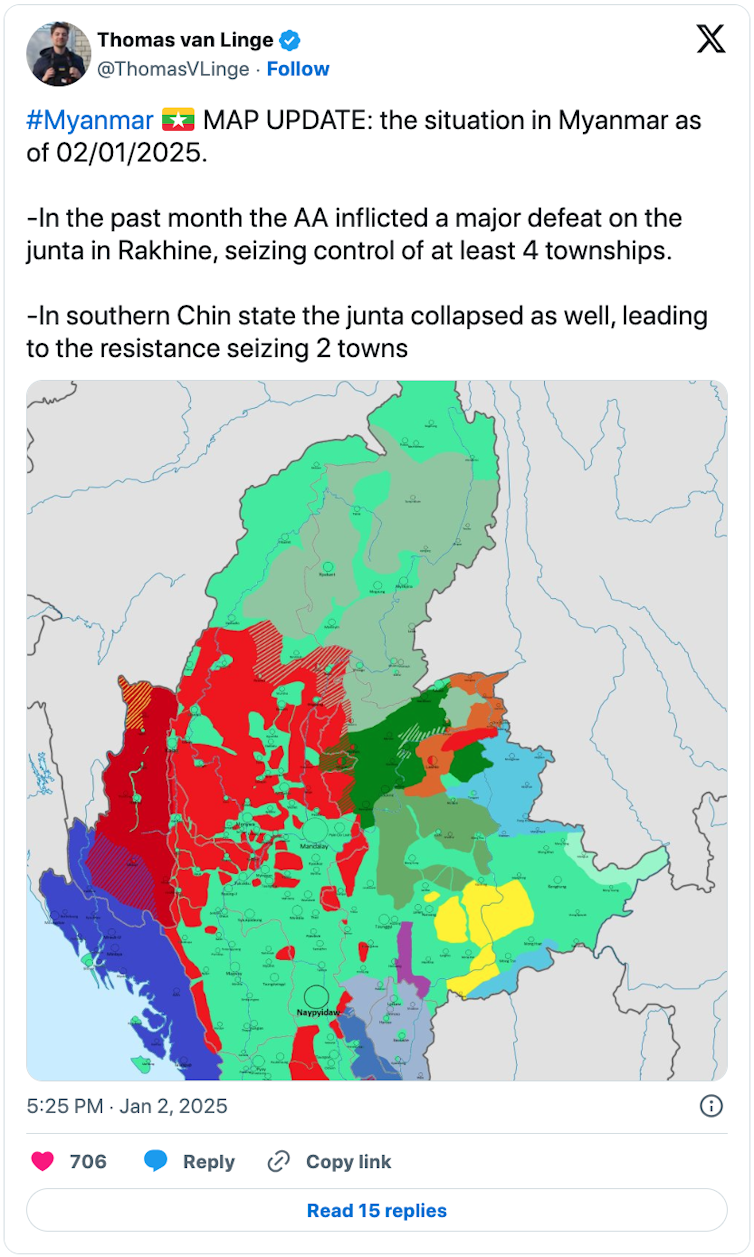 Burma: The army group weakened at the vanguard of the crashed land 1 file 20250130 15 tqepiw.png?ixlib=rb 4.1