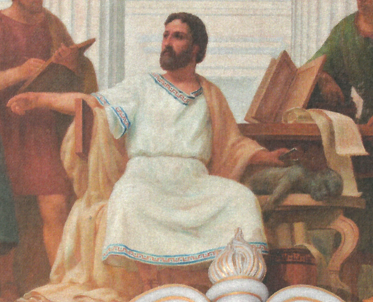 Galen dissecting a monkey, Veloso Salgado (1906).
