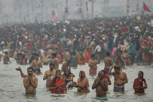 Reverence for the sacred waters of the Ganga and belief in its power to wash away sins bring millions to India’s Maha Kumbh festival