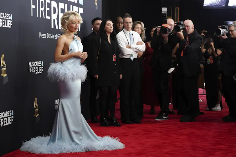 Carpenter on the red carpet.