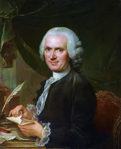 Retrato de Jean-Jacques Rousseau.