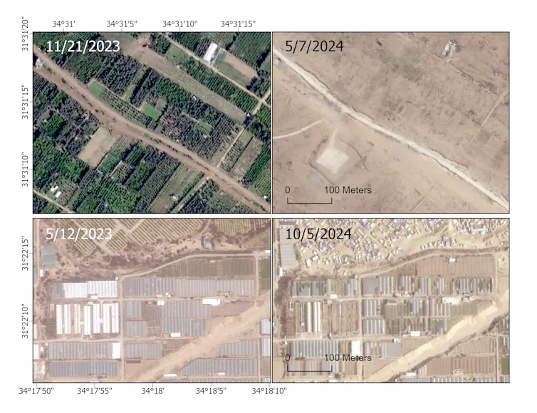 before and after satellites