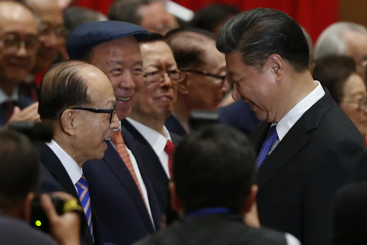 Hong Kong tycoon Li Ka-shing with Chinese president, Xi Jinping, in 2017.