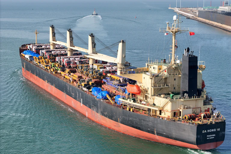 A loaded ship