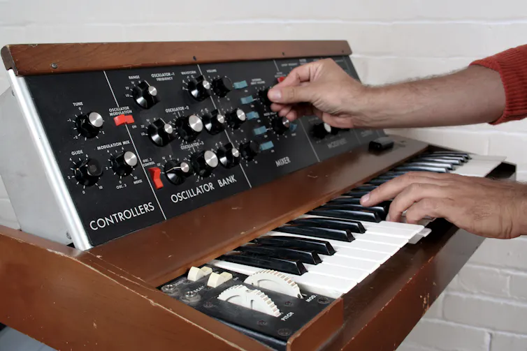 A vintage keyboard.