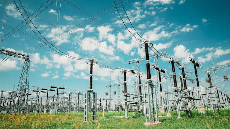 An electric power grid.