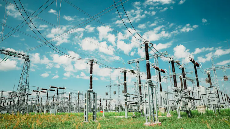 An electric power grid.
